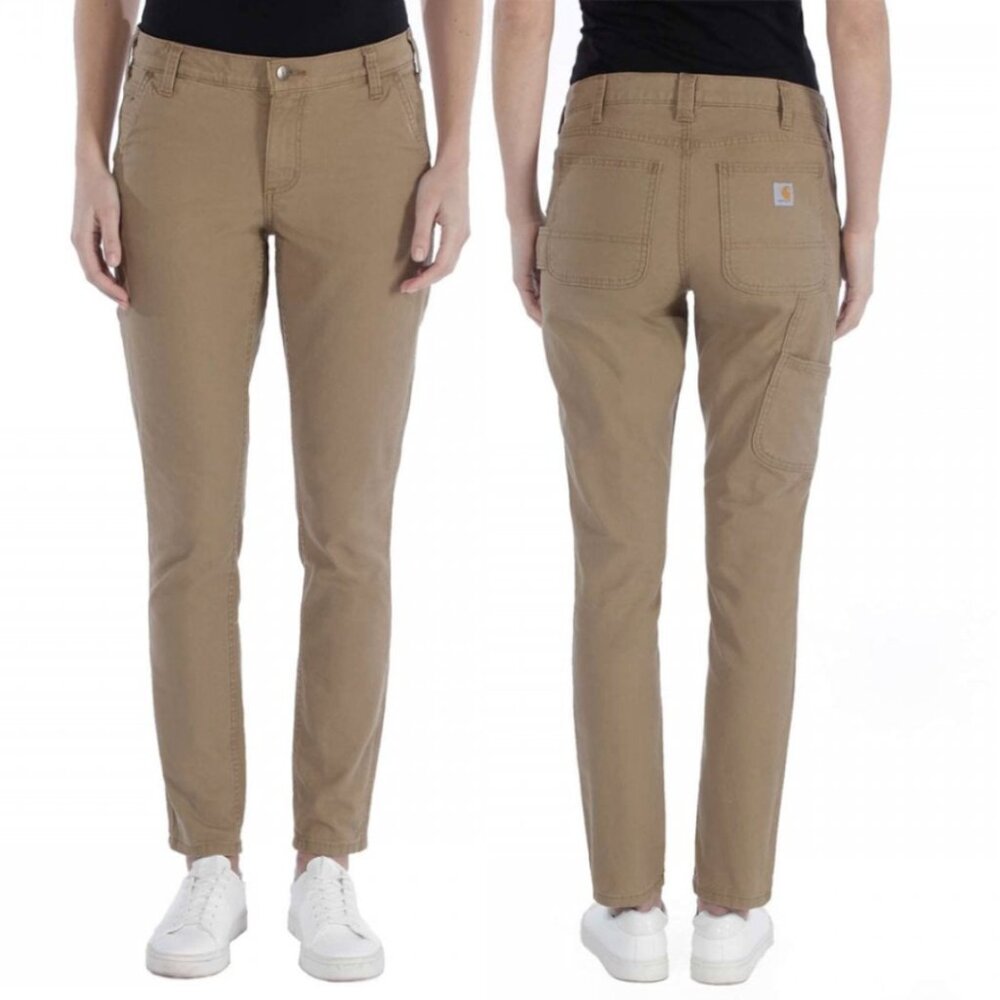 CARHARTT Slim Fit Crawford Trouser Canvas Work Pants - 12